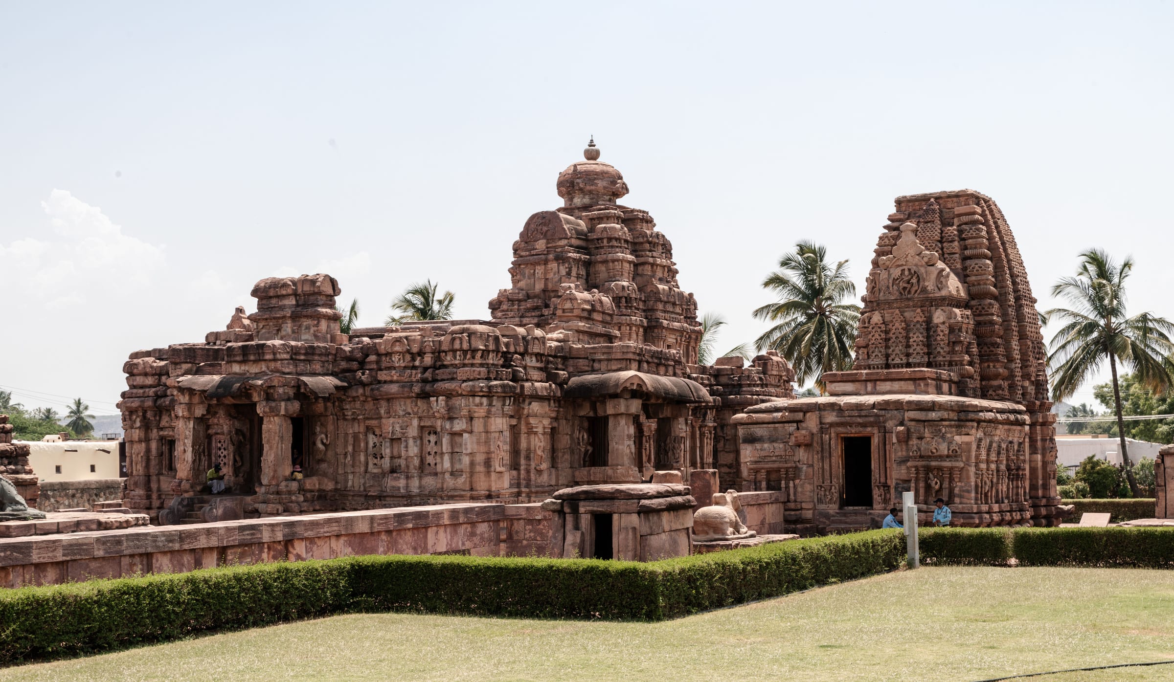 Intricately carved South Indian temple architecture