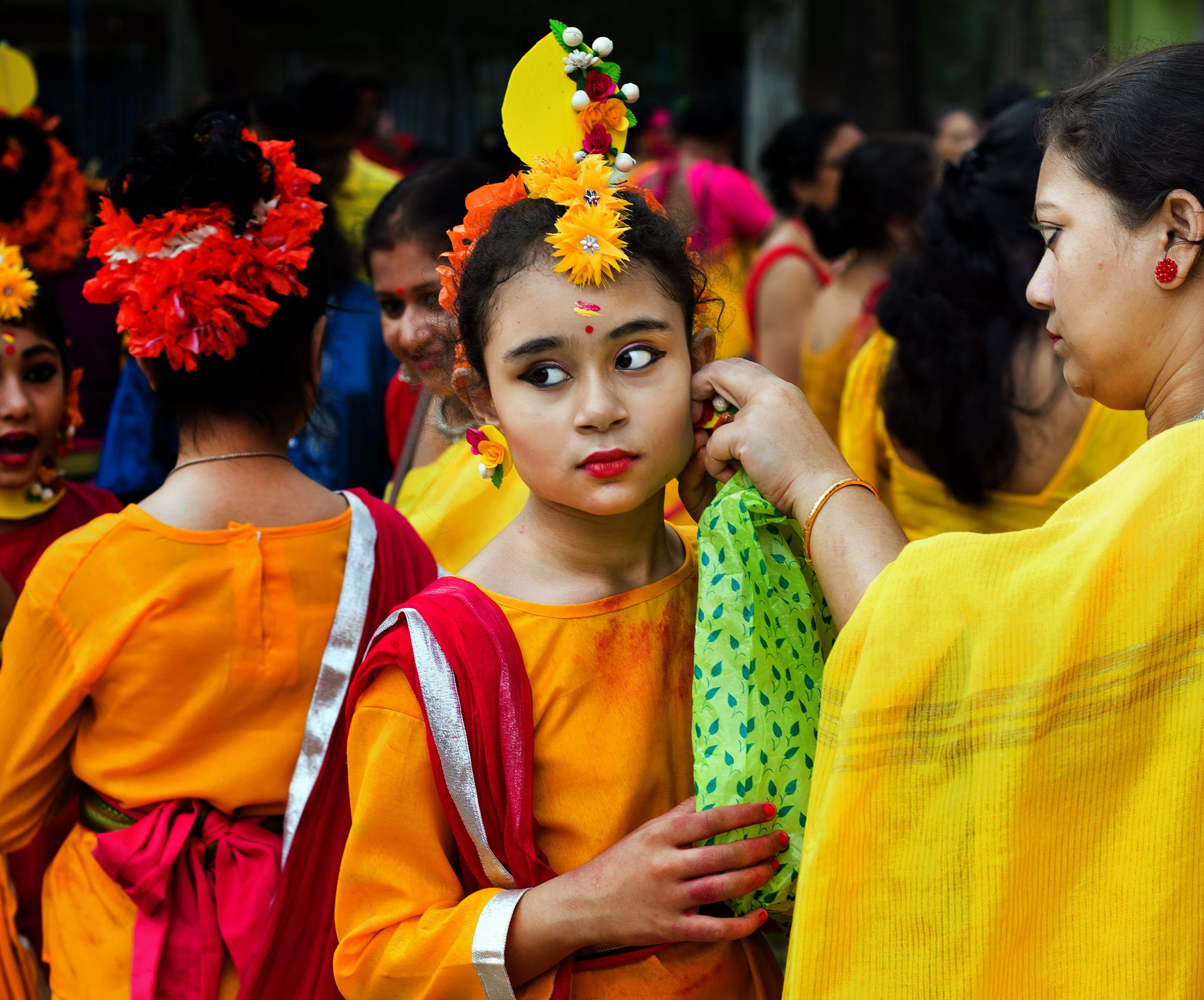 Traditional Indian cultural dance performance