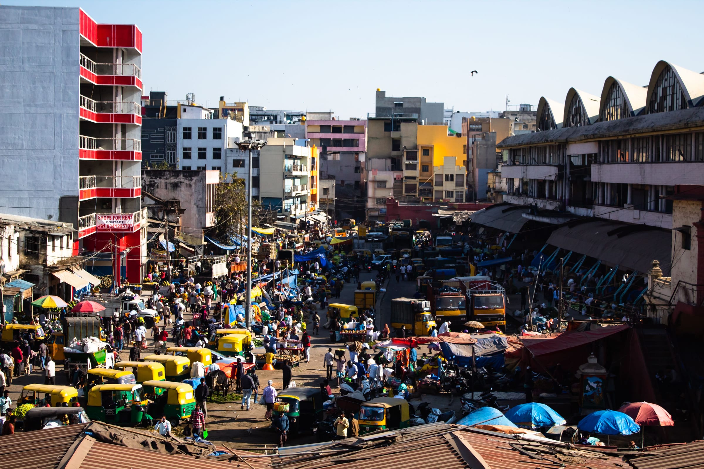 Local spice market in an Indian city
