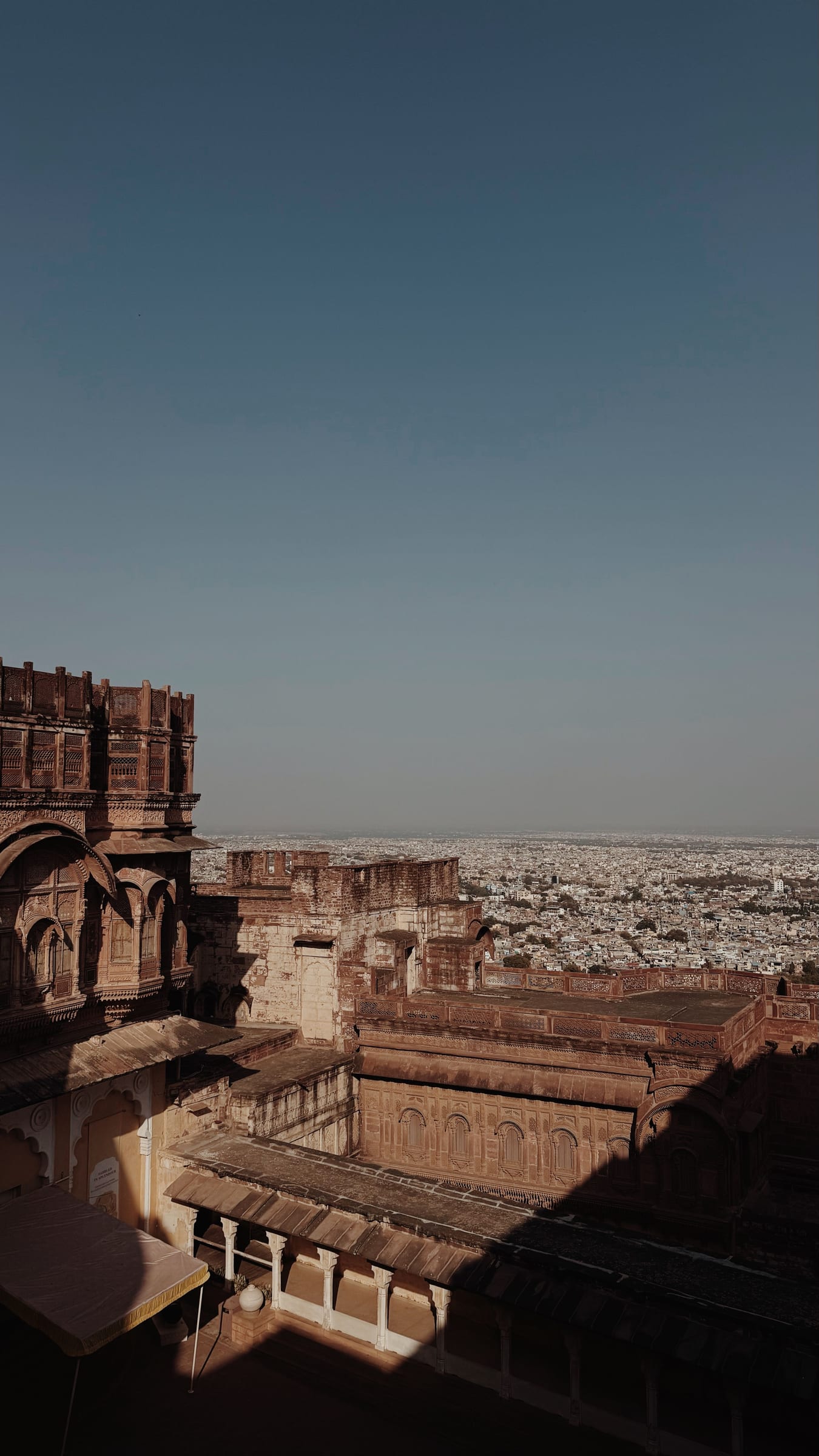 Rajasthan palace at dusk
